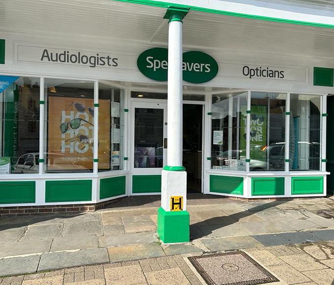a exterior of Specsavers painted and redecorated by Cook's Decorating